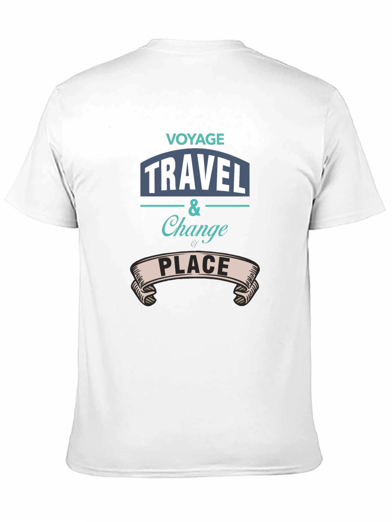 Camiseta Negra Estampada Viaje Viajar Cambiar