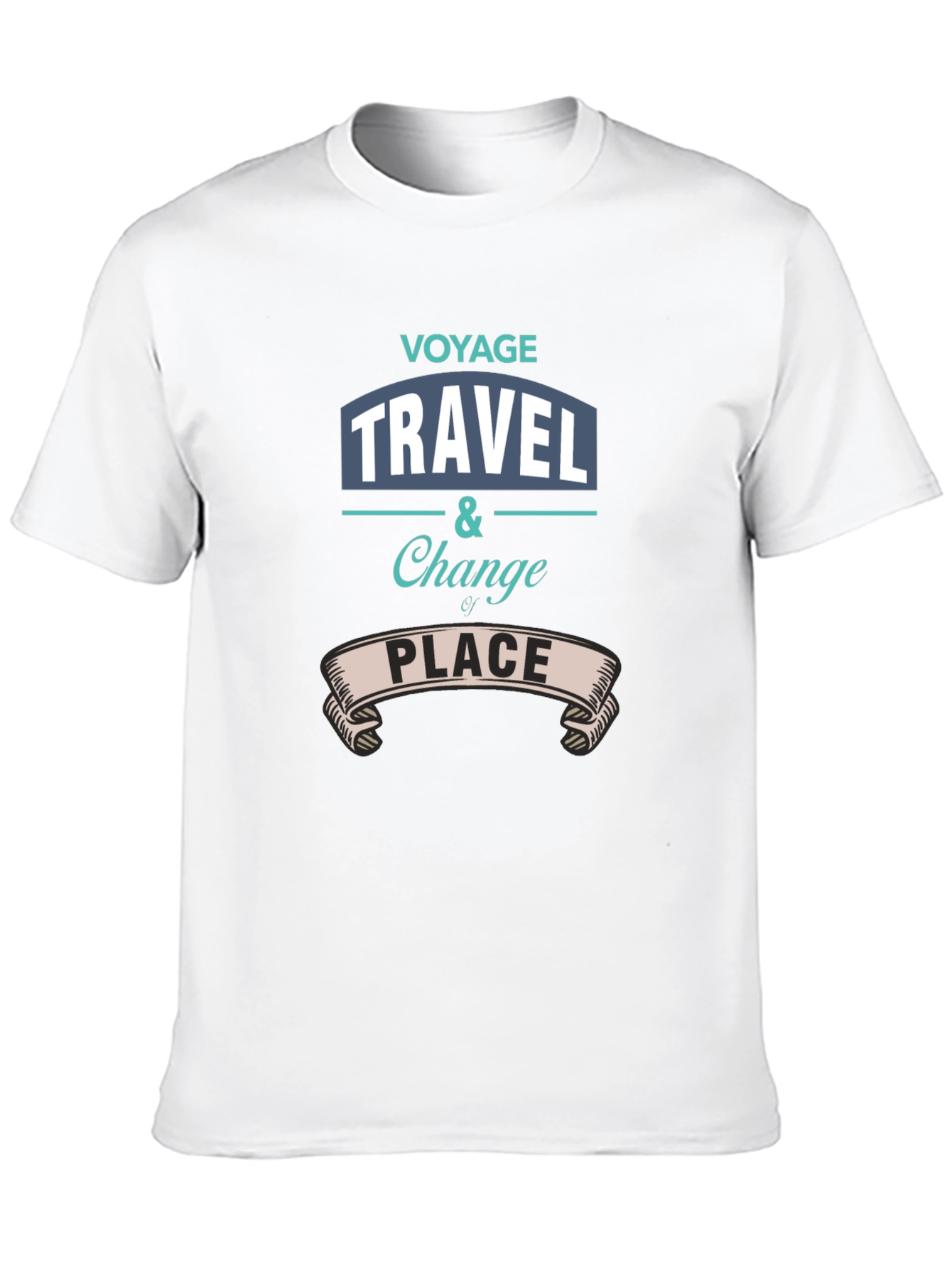 Camiseta Negra Estampada Viaje Viajar Cambiar