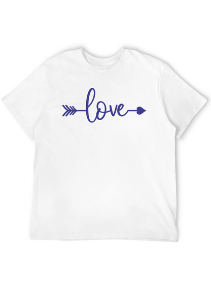 Camiseta Negra con Diseño Love Flecha