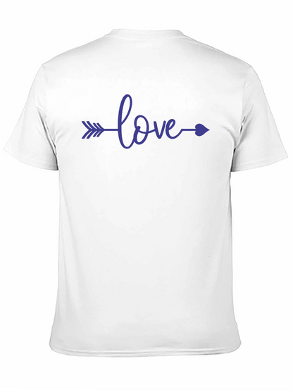 Camiseta Negra con Diseño Love Flecha