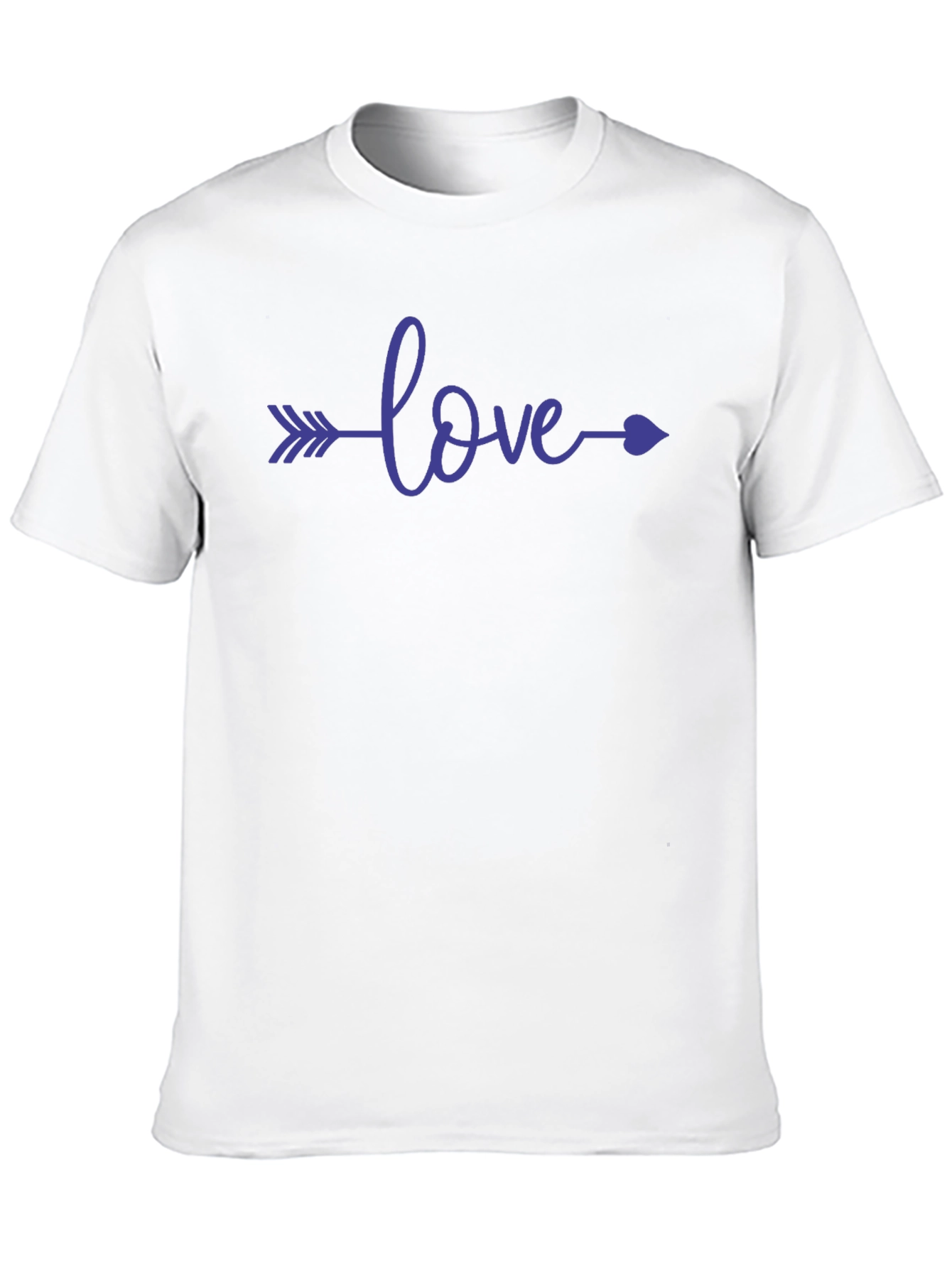 Camiseta Negra con Diseño Love Flecha