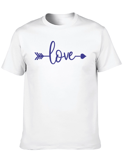 Camiseta Negra con Diseño Love Flecha