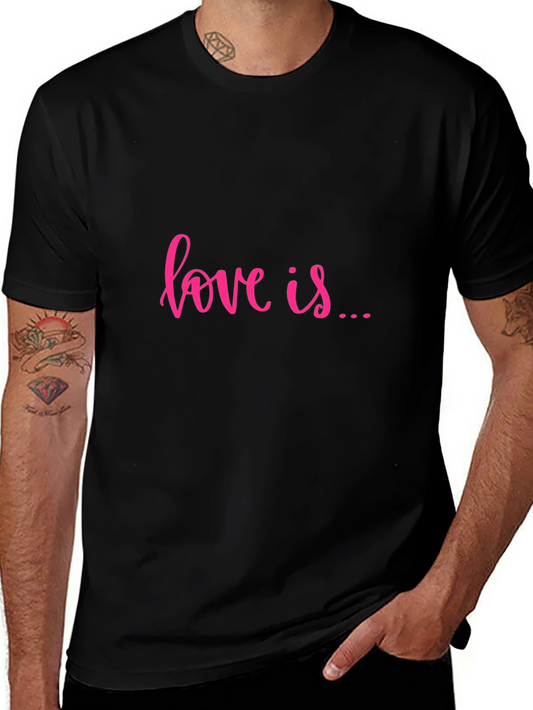 Camiseta Negra Love is... Casual