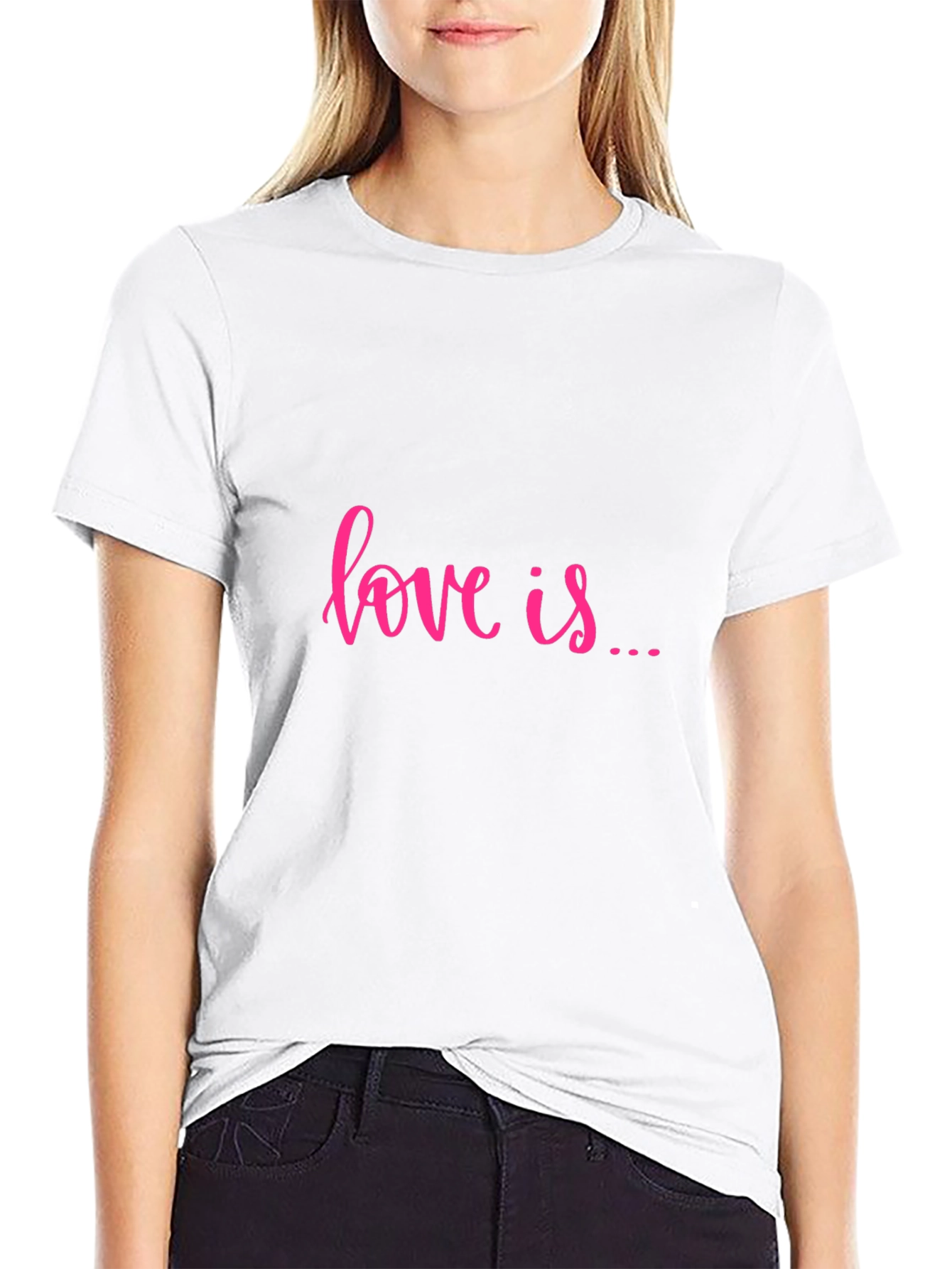 Camiseta Negra Love is... Casual
