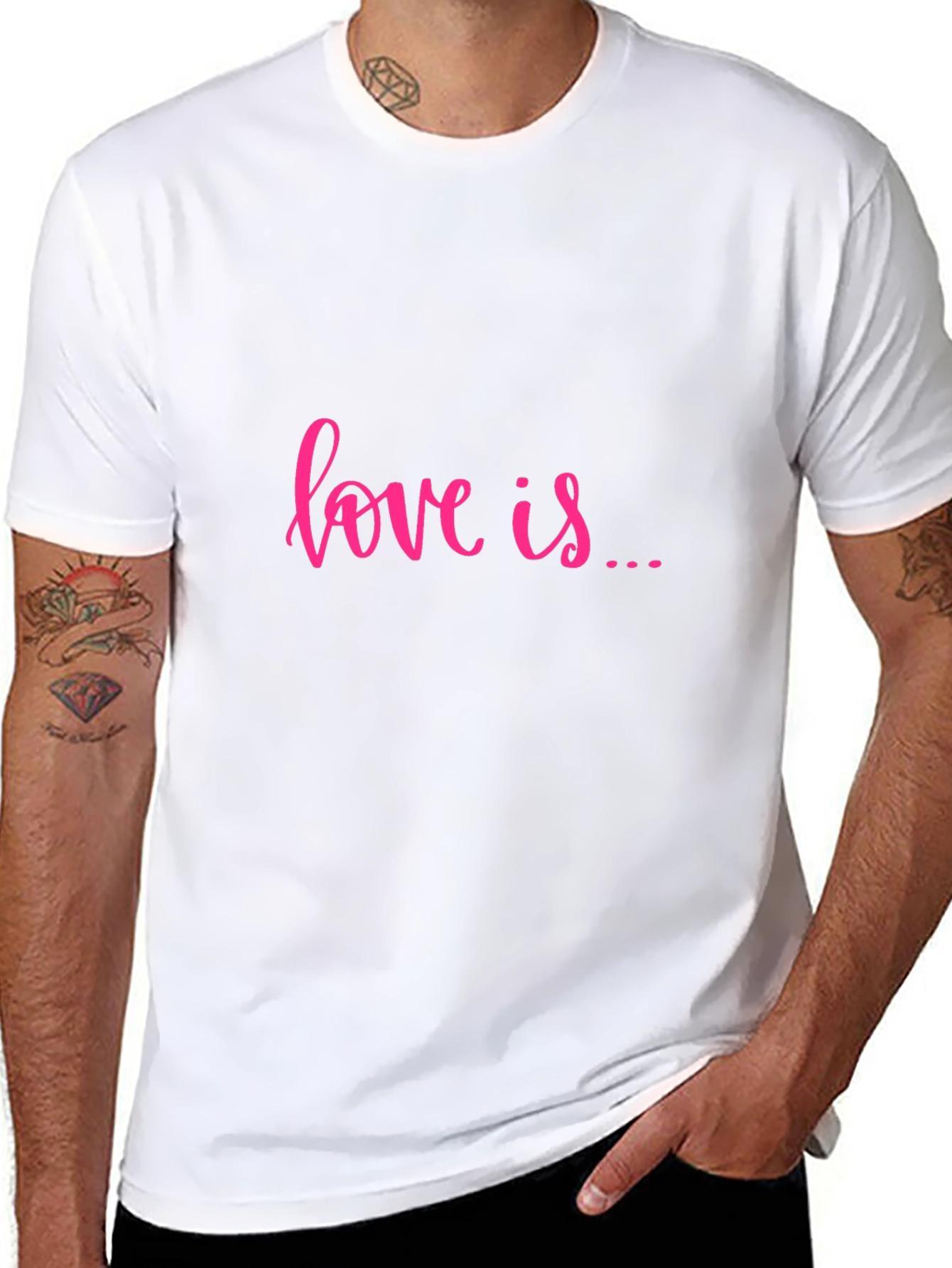 Camiseta Negra Love is... Casual