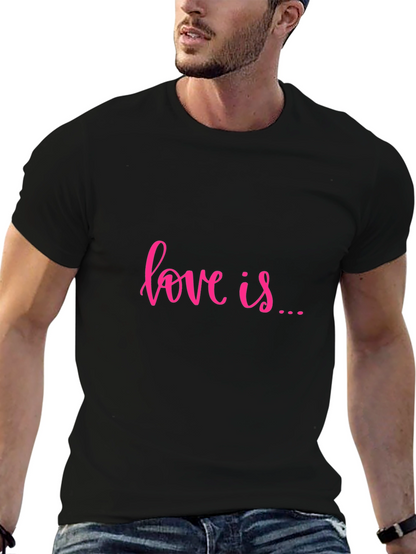 Camiseta Negra Love is... Casual