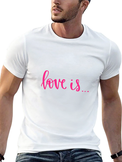 Camiseta Negra Love is... Casual