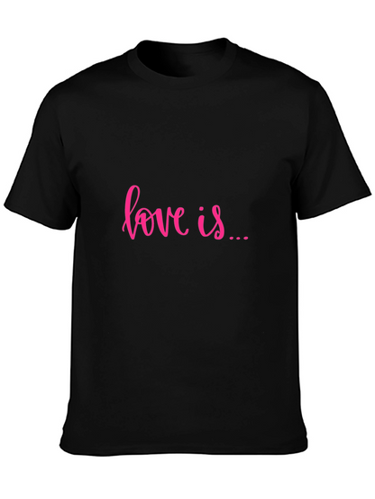 Camiseta Negra Love is... Casual