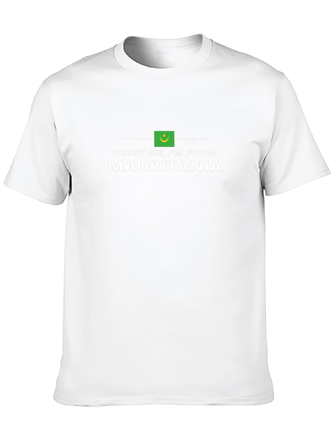 Camiseta Negra Confía en Mí Soy de Mauritania