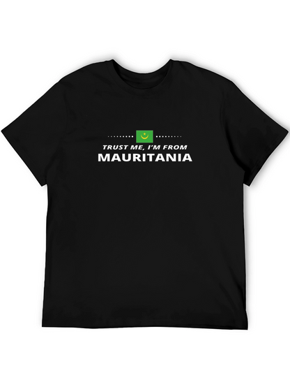 Camiseta Negra Confía en Mí Soy de Mauritania