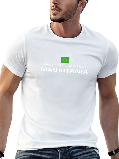 Camiseta Negra Confía en Mí Soy de Mauritania