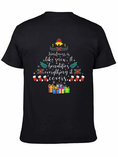 Camiseta Navideña: Kindness is like snow...