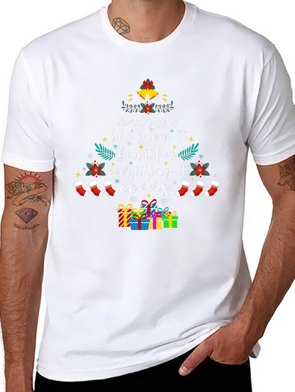 Camiseta Navideña: Kindness is like snow...