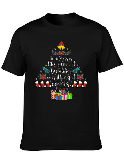 Camiseta Navideña: Kindness is like snow...