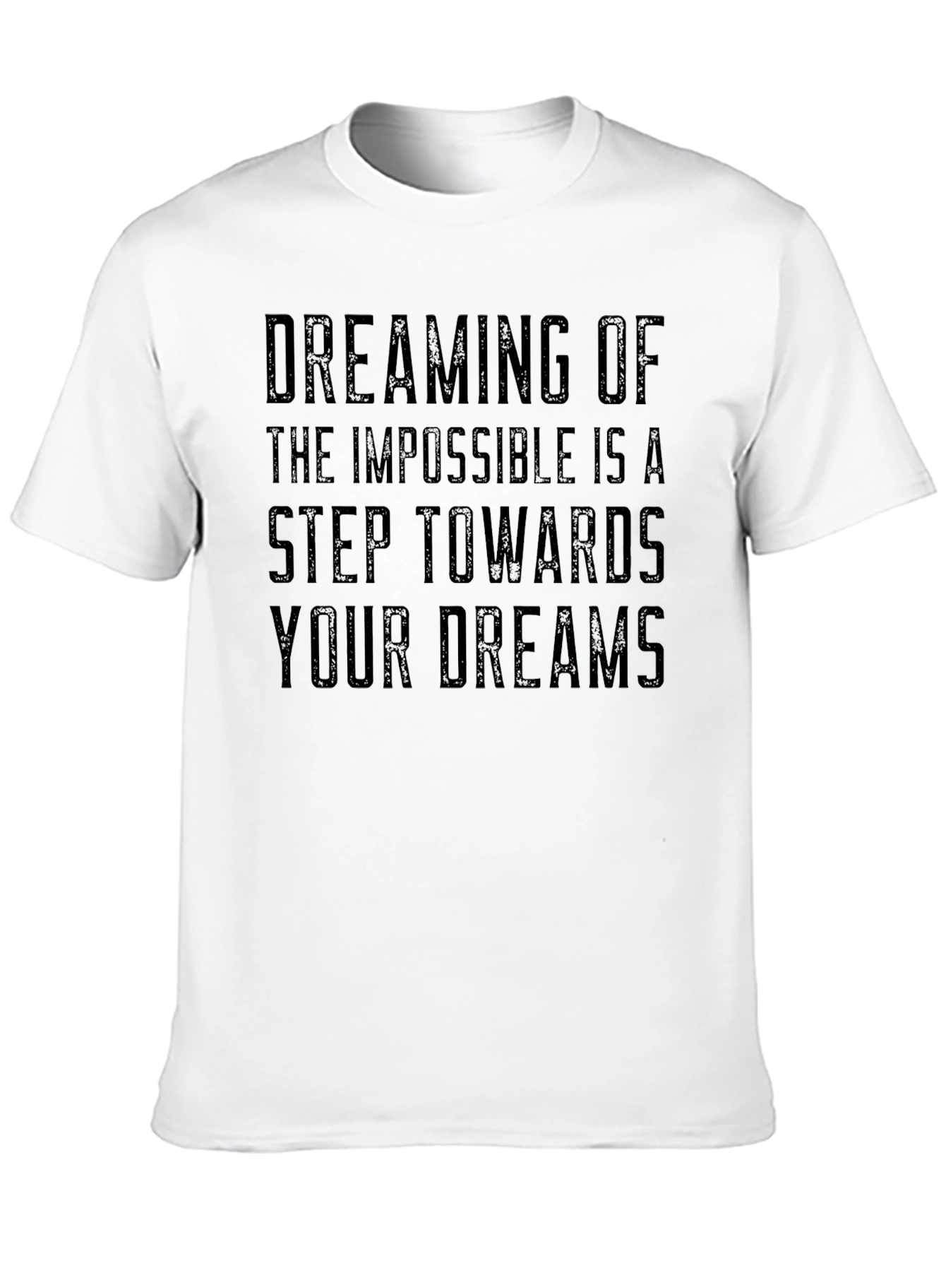Camiseta Negra Inspiracional: Sueña Imposible