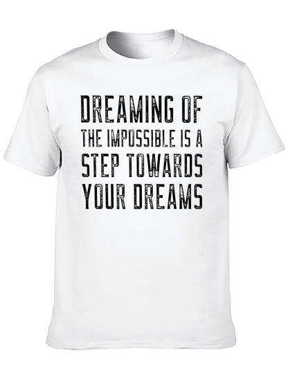 Camiseta Negra Inspiracional: Sueña Imposible