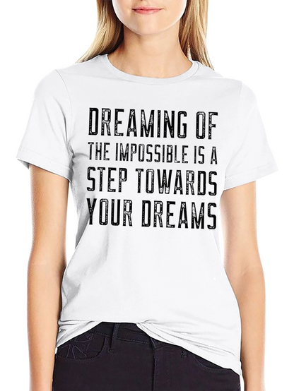 Camiseta Negra Inspiracional: Sueña Imposible