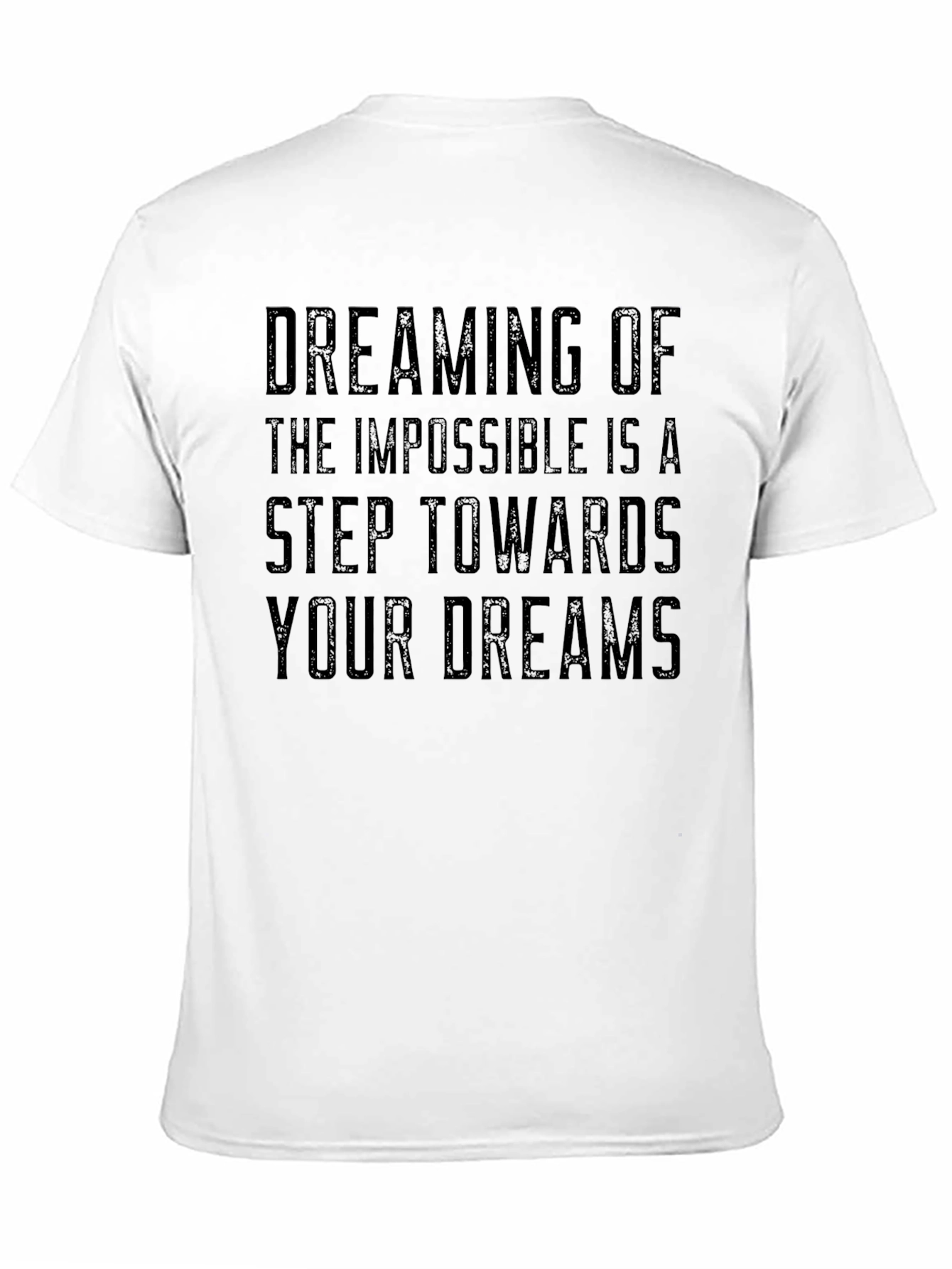 Camiseta Negra Inspiracional: Sueña Imposible