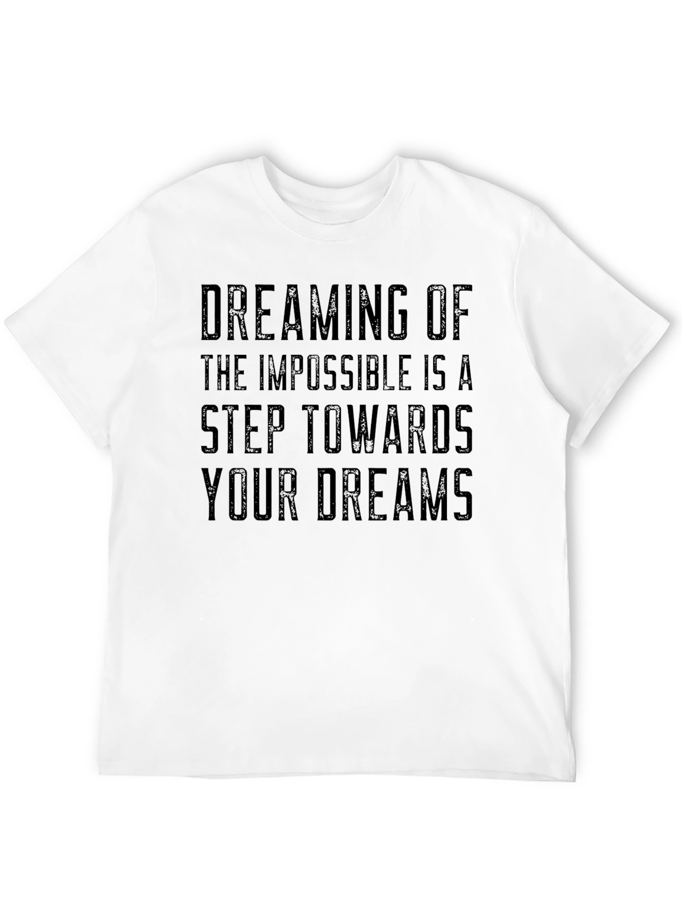 Camiseta Negra Inspiracional: Sueña Imposible