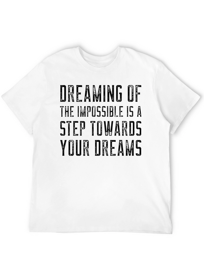 Camiseta Negra Inspiracional: Sueña Imposible