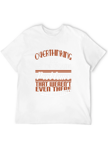Camiseta Negra con Diseño Gráfico Overthinking