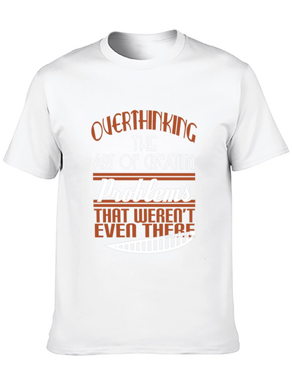 Camiseta Negra con Diseño Gráfico Overthinking