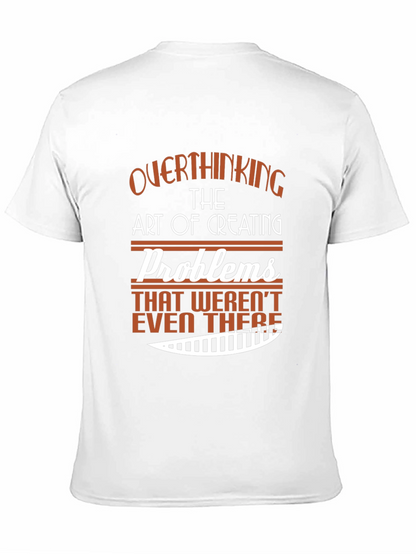 Camiseta Negra con Diseño Gráfico Overthinking