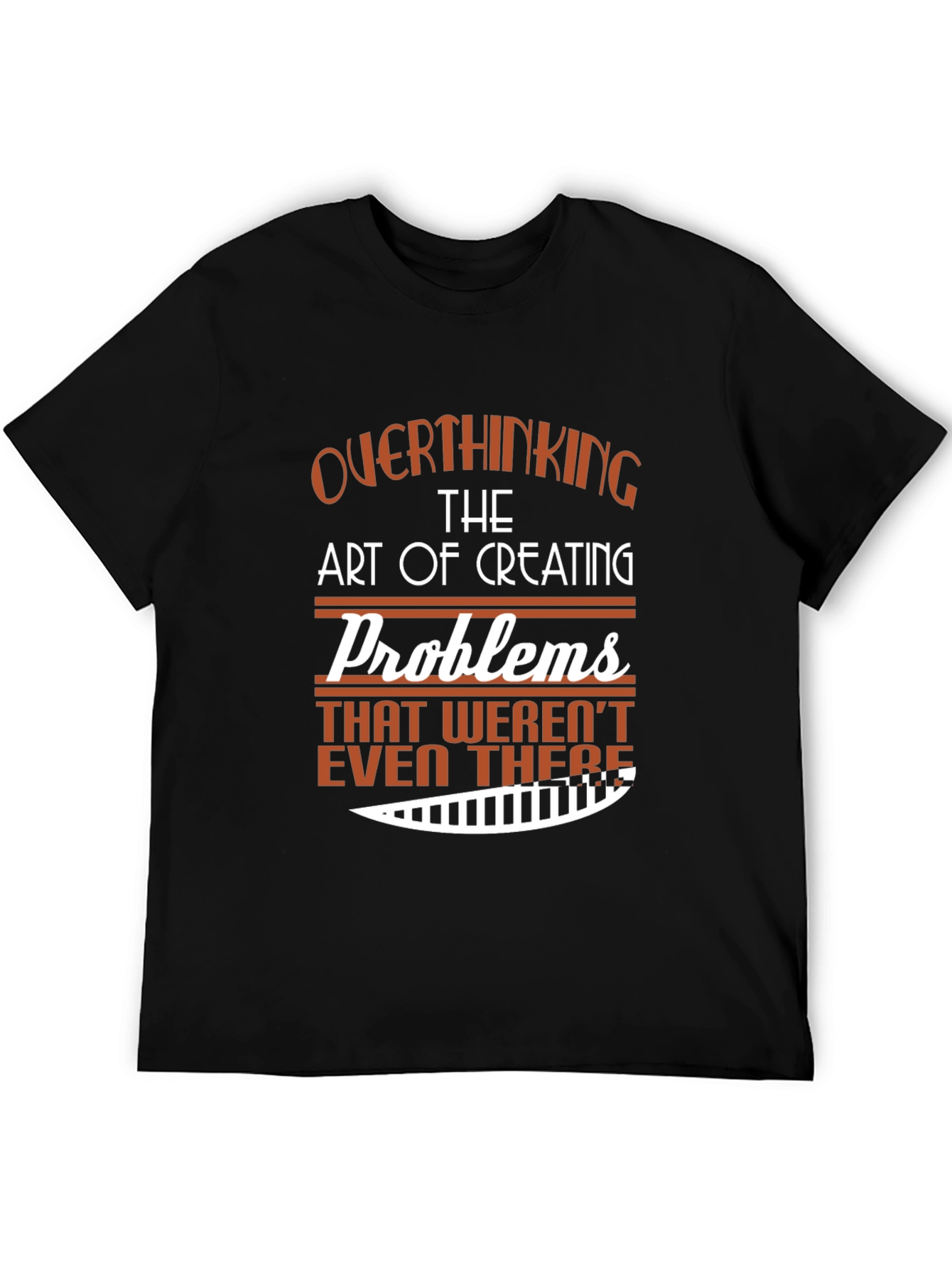 Camiseta Negra con Diseño Gráfico Overthinking