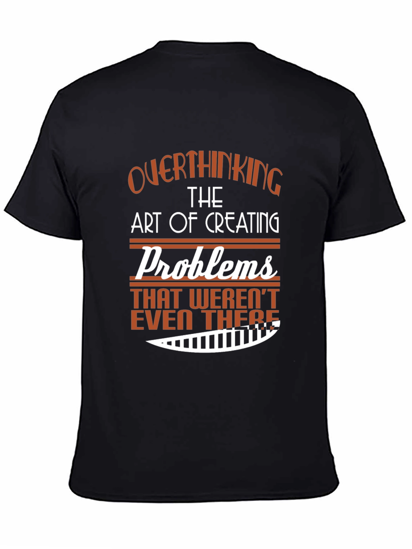Camiseta Negra con Diseño Gráfico Overthinking