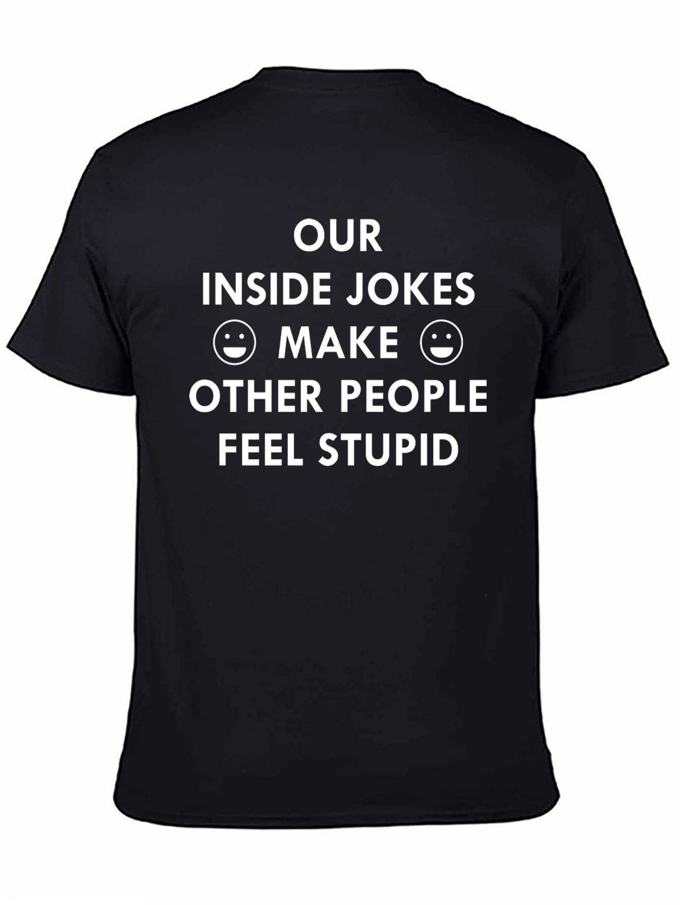 Camiseta Negra con Humor: Nuestras Bromas Internas