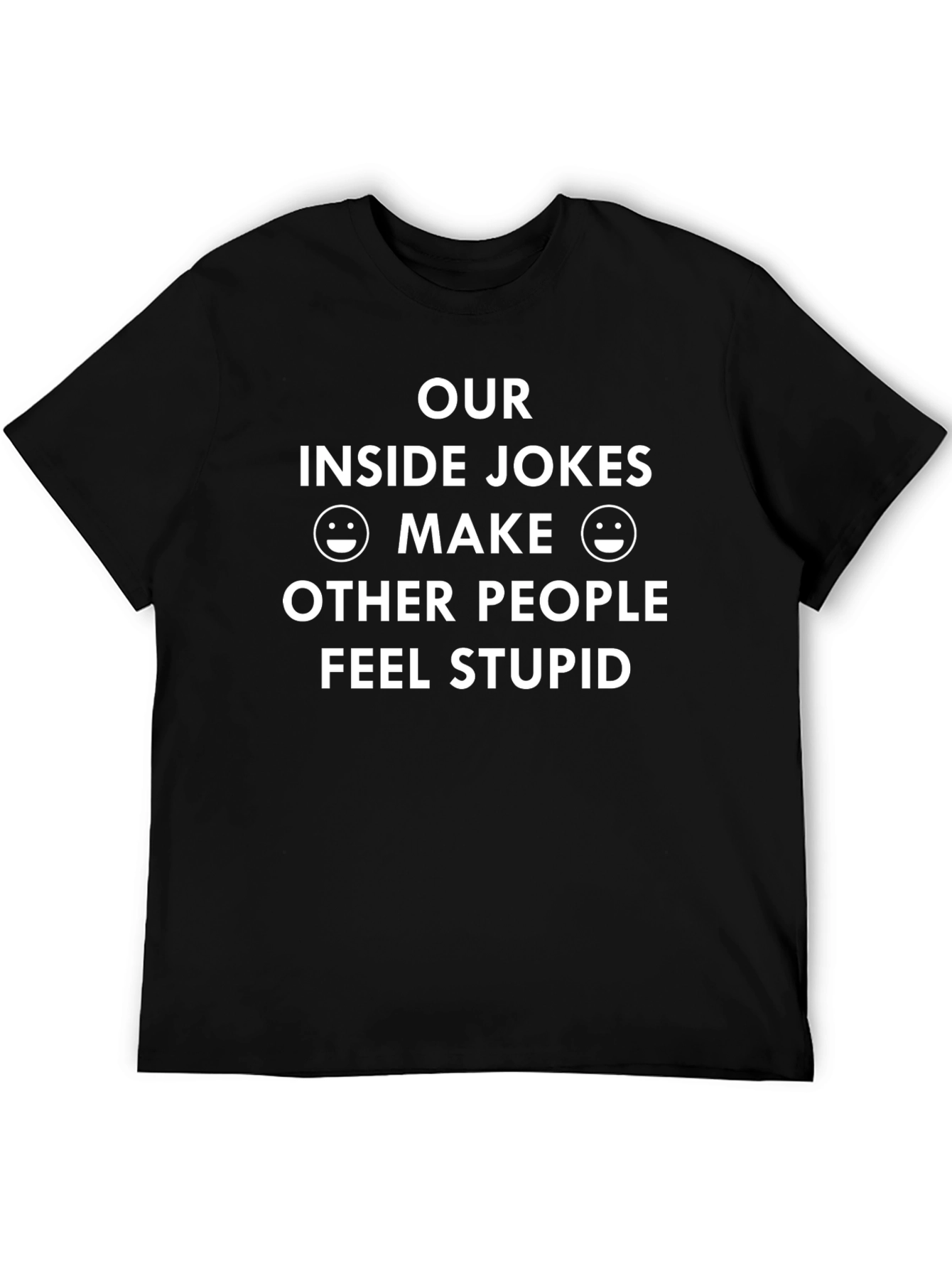 Camiseta Negra con Humor: Nuestras Bromas Internas