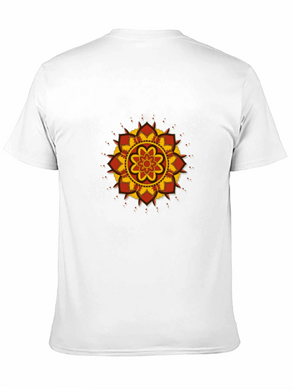 Camiseta Negra con Mandala Floral