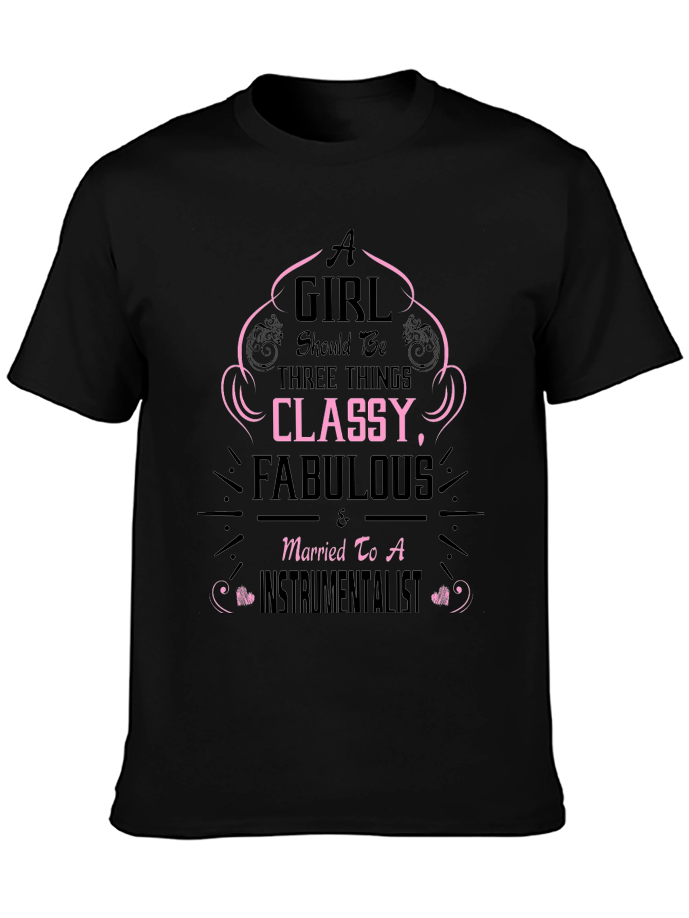 Camiseta Negra A Girl Should Be...