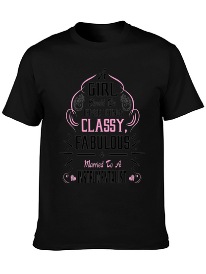 Camiseta Negra A Girl Should Be...