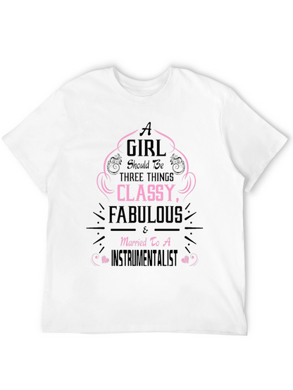 Camiseta Negra A Girl Should Be...