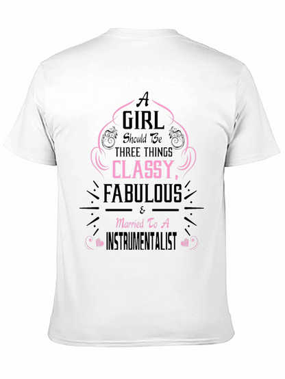 Camiseta Negra A Girl Should Be...