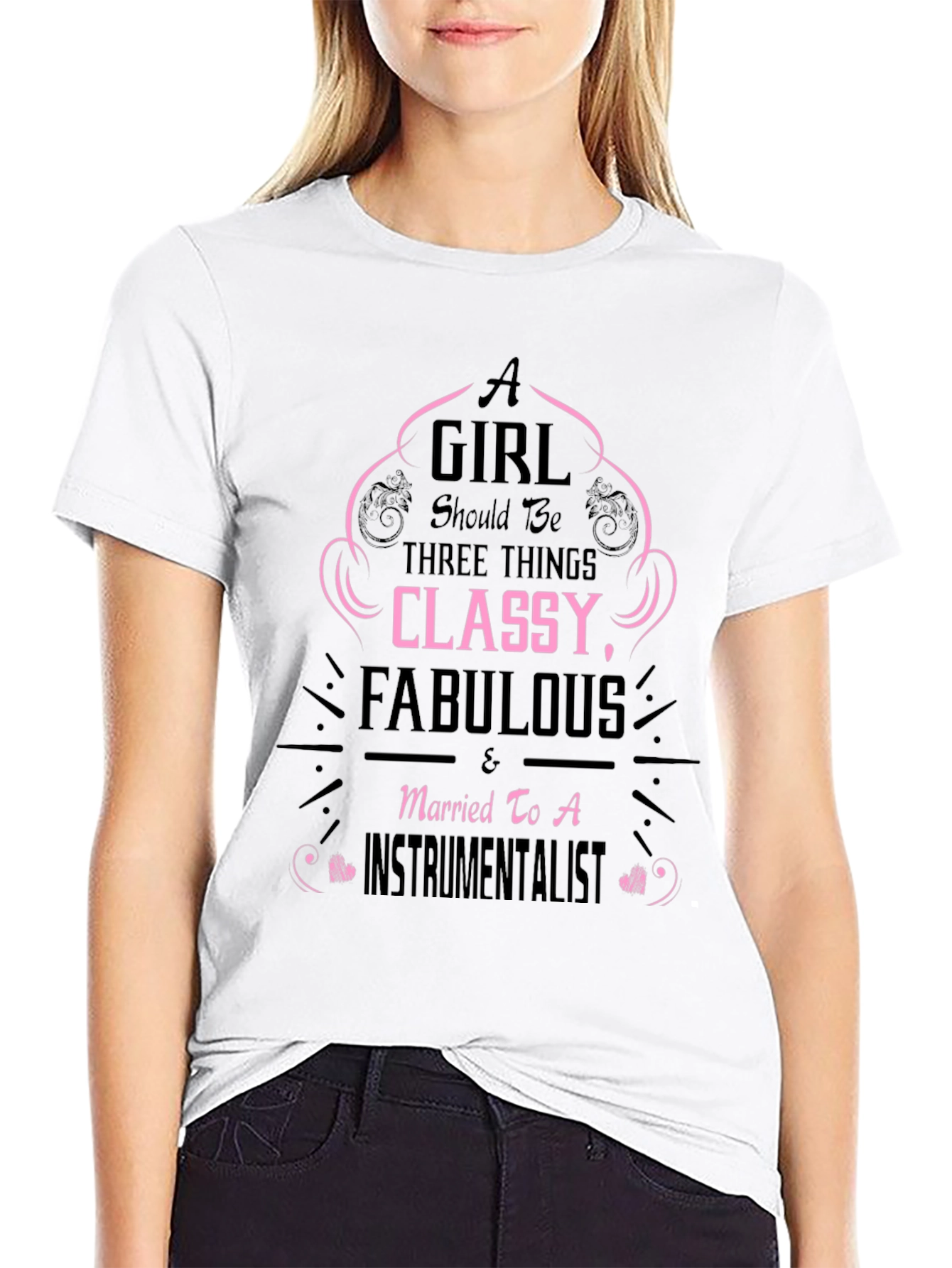 Camiseta Negra A Girl Should Be...