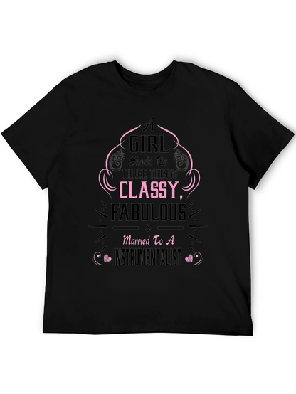 Camiseta Negra A Girl Should Be...