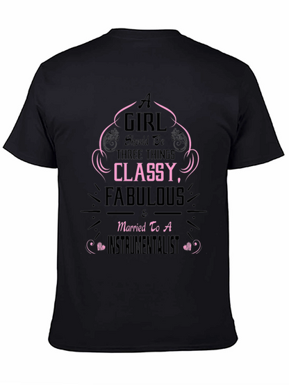 Camiseta Negra A Girl Should Be...