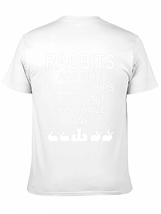 Camiseta con Estampado Rabbits are like potato chips