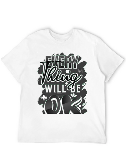Camiseta Negra con Diseño Gráfico Motivacional