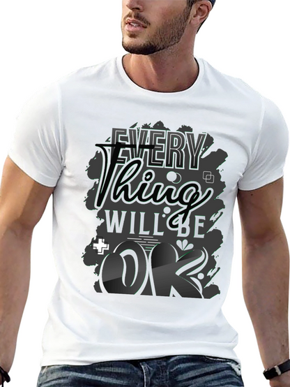 Camiseta Negra con Diseño Gráfico Motivacional