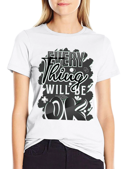 Camiseta Negra con Diseño Gráfico Motivacional