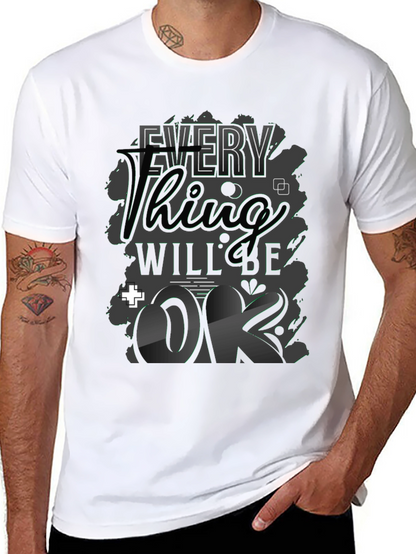 Camiseta Negra con Diseño Gráfico Motivacional
