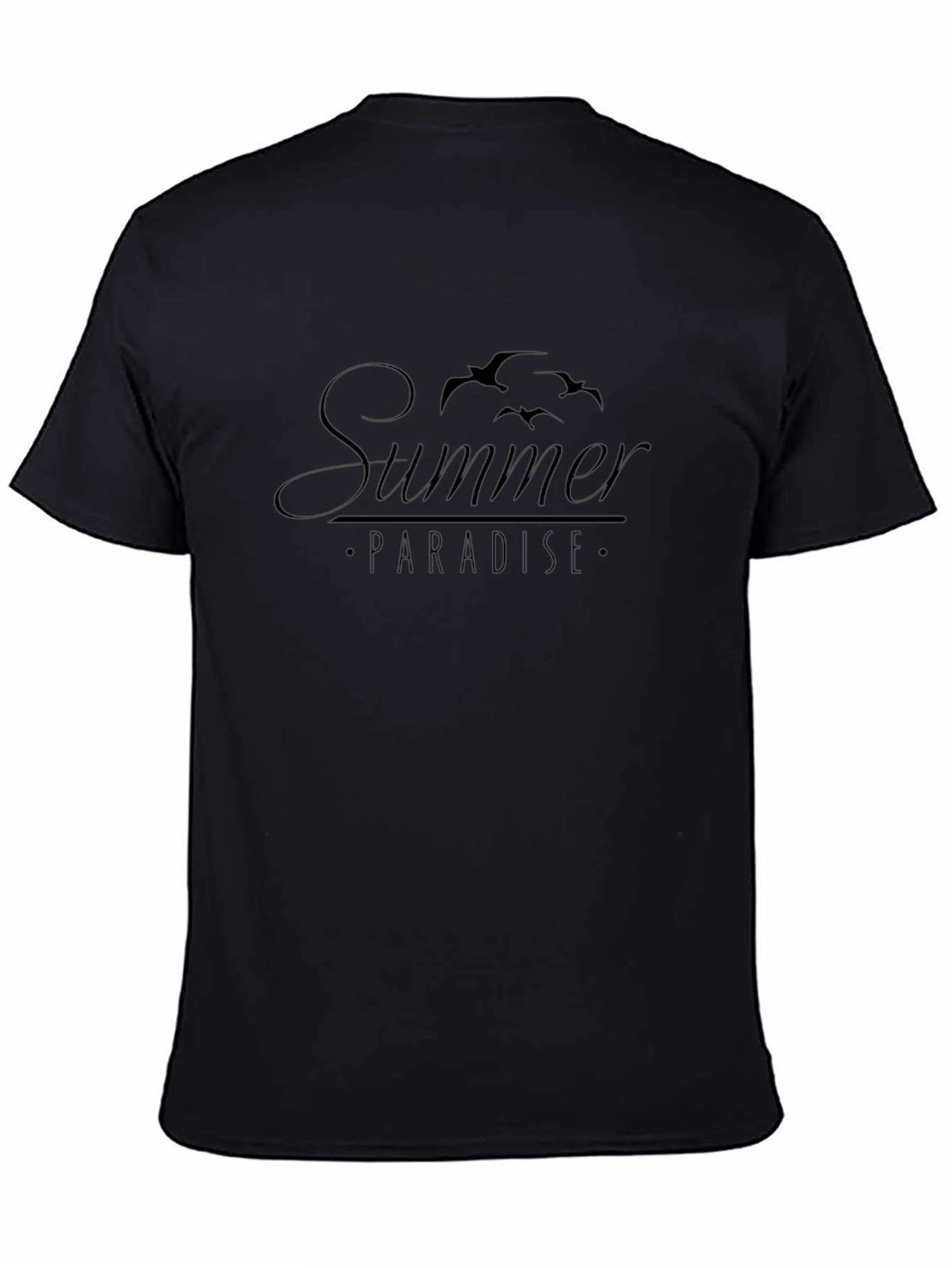 Camiseta Negra Summer Paradise Hombre