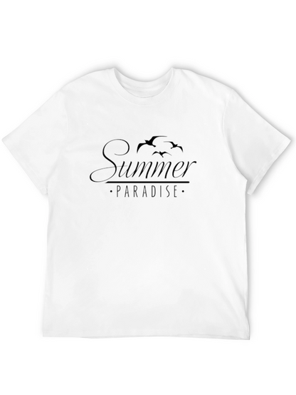 Camiseta Negra Summer Paradise Hombre