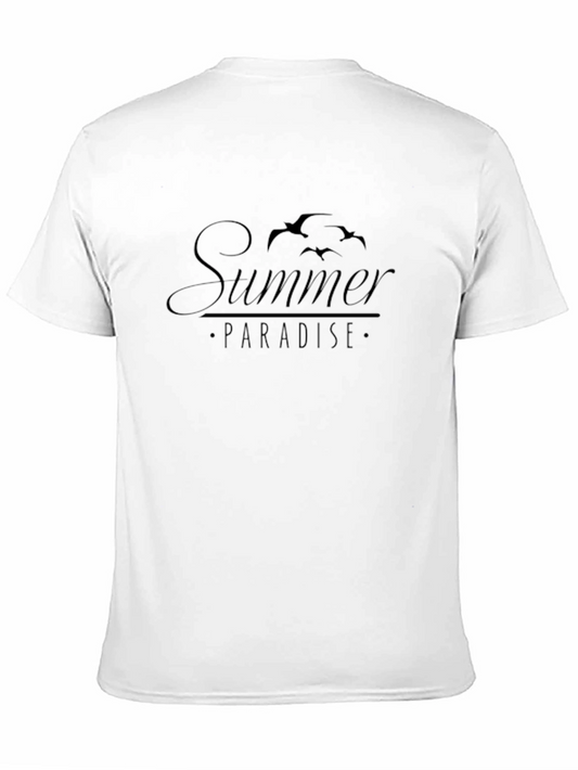 Camiseta Negra Summer Paradise Hombre