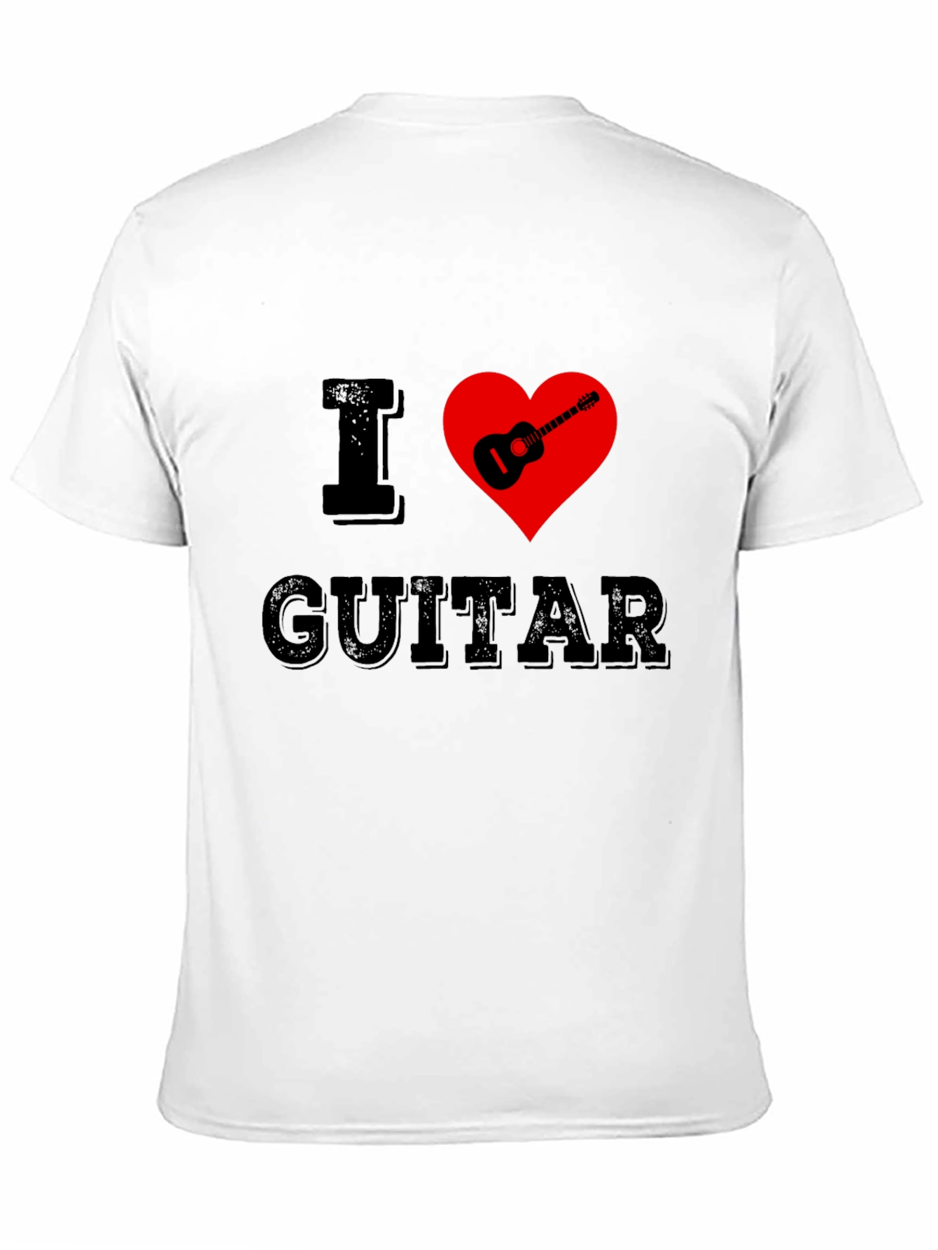 Camiseta Negra I ❤️ Guitar