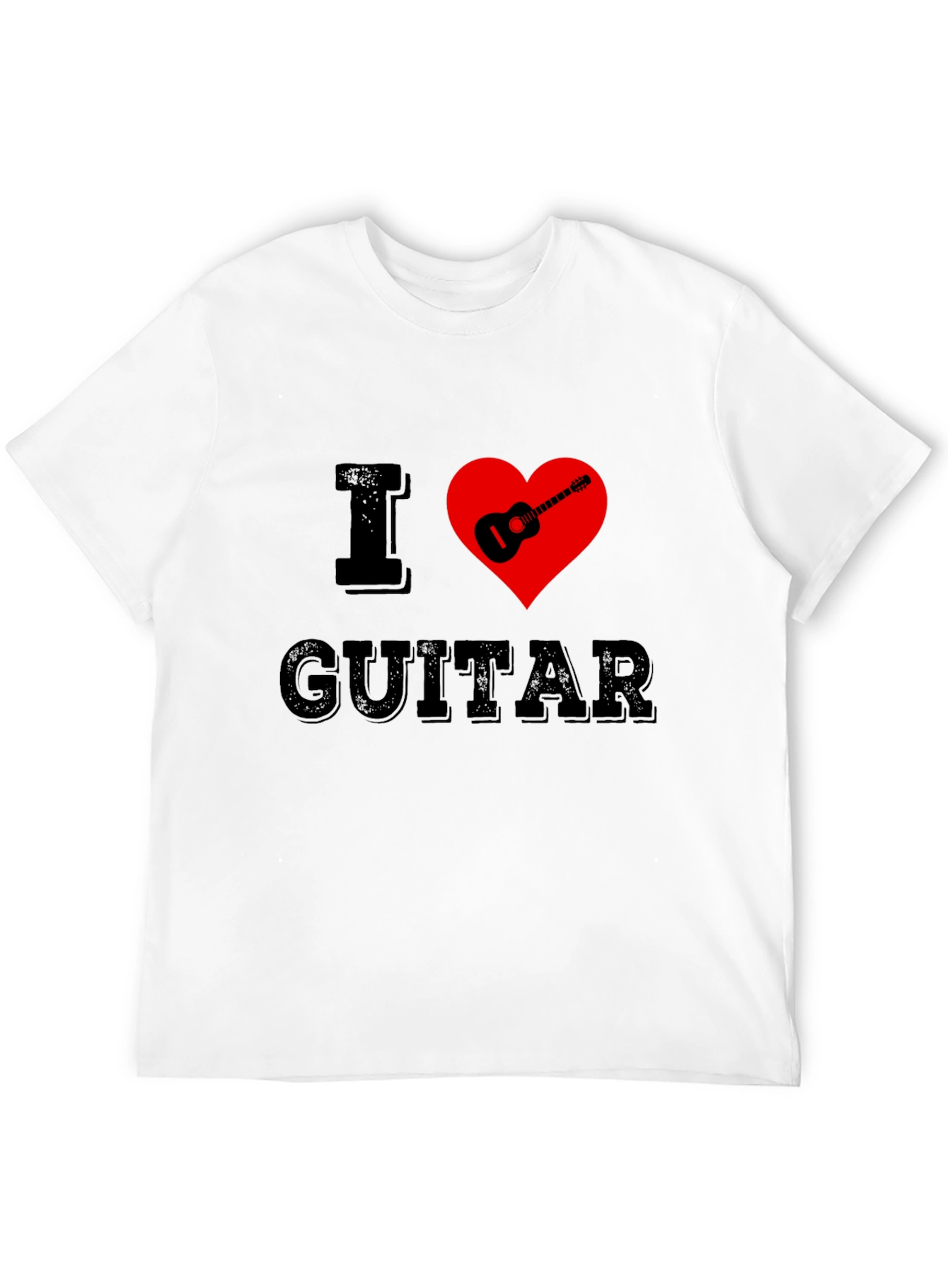 Camiseta Negra I ❤️ Guitar