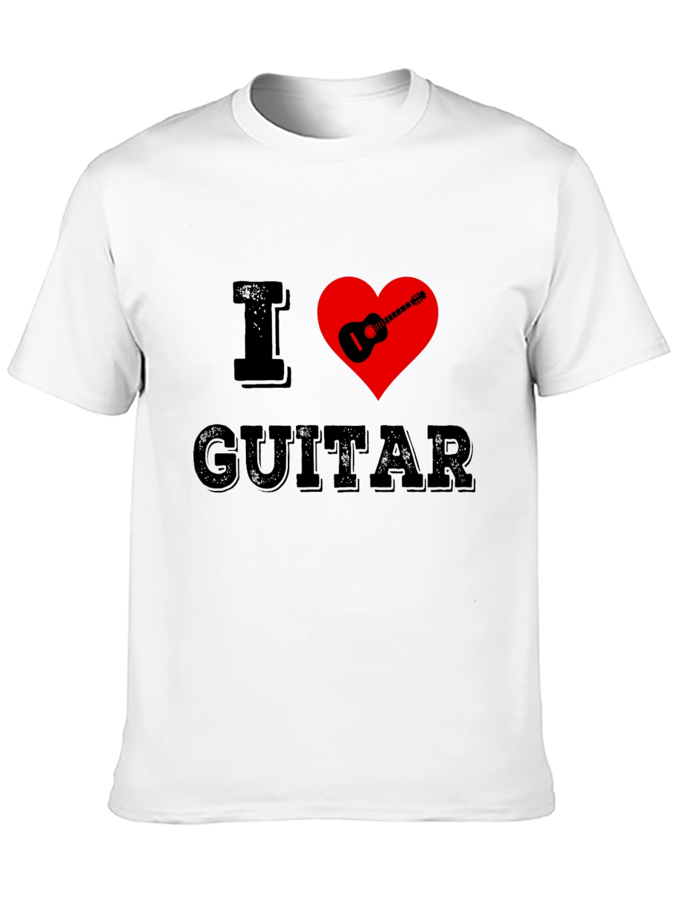 Camiseta Negra I ❤️ Guitar